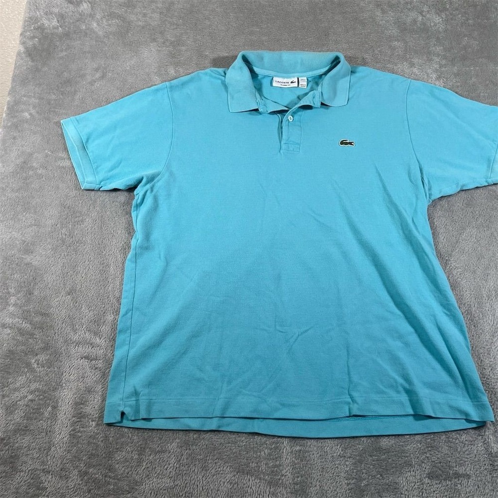Lacoste Men's Pique Polo XXL Blue Short Sleeve Classic Fit Casual